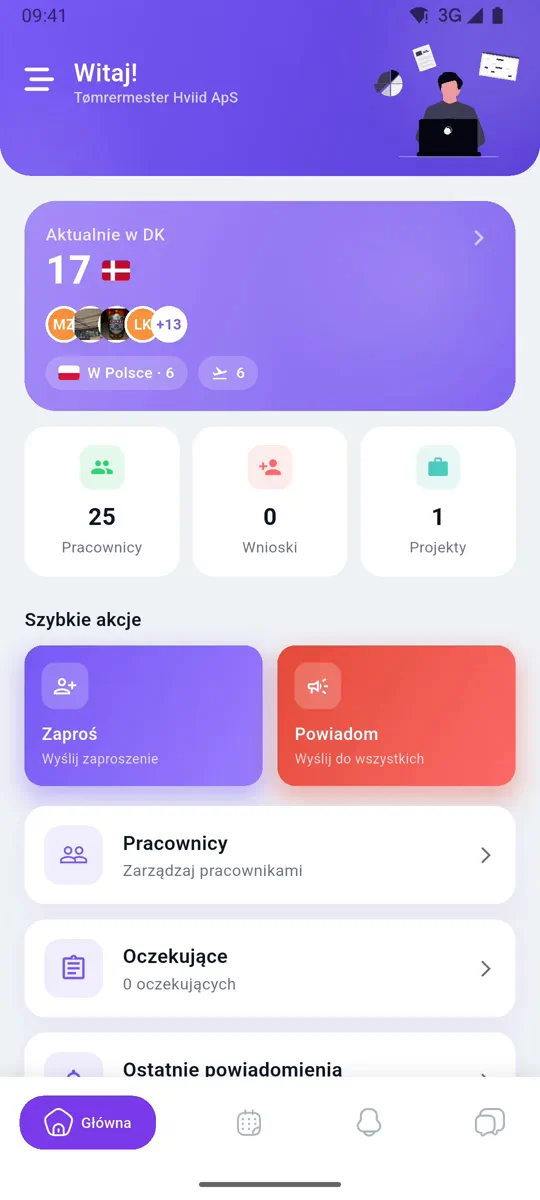 eNoWork app demo
